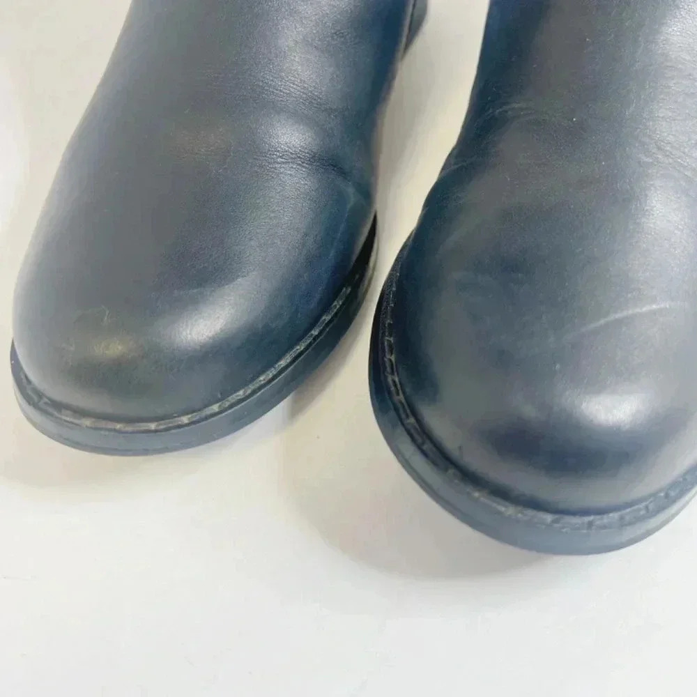 Aetrex Chelsea Tall Riding Boot Black Leather Boot Women's Size 8 - Picture 9 of 12